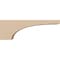 Ekena Millwork 2"W x 12"D x 4"H Thin Stockport Rough Cedar Woodgrain TimberThane Corbel, Primed Tan CORUR02X12X04STORCPR - alternate 6